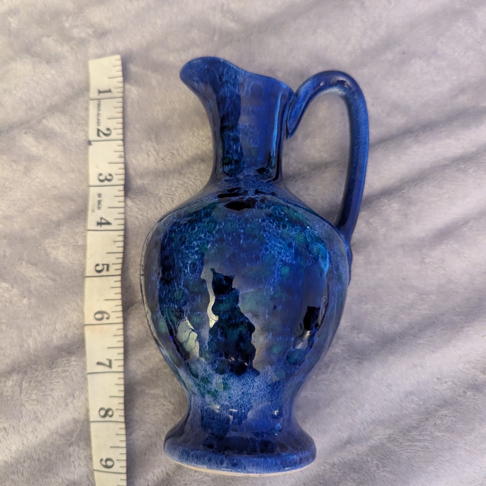 Lapis / Blue Carafe/ Vase From Norway